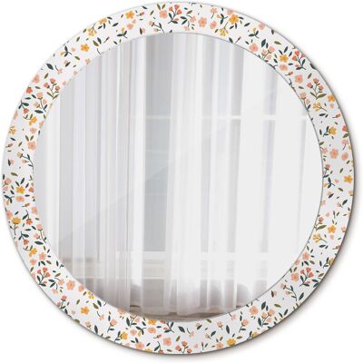 Tulup Nowoczesne Lustro Okrągłe Małe kwiatki 80cm Tulup Nowoczesne Lustro Okrągłe Małe kwiatki 80cm