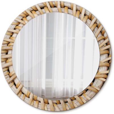 Tulup Nowoczesne Lustro Okrągłe Plecionka 70cm Tulup Nowoczesne Lustro Okrągłe Plecionka 70cm