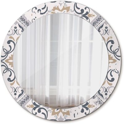 Tulup Nowoczesne Lustro Okrągłe Płytki retro 70cm Tulup Nowoczesne Lustro Okrągłe Płytki retro 70cm