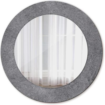 Tulup Nowoczesne Lustro Okrągłe Tekstura betonowa 50cm Tulup Nowoczesne Lustro Okrągłe Tekstura betonowa 50cm