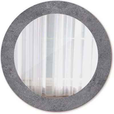 Tulup Nowoczesne Lustro Okrągłe Tekstura betonowa 60cm Tulup Nowoczesne Lustro Okrągłe Tekstura betonowa 60cm