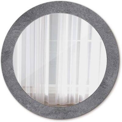 Tulup Nowoczesne Lustro Okrągłe Tekstura betonowa 70cm Tulup Nowoczesne Lustro Okrągłe Tekstura betonowa 70cm