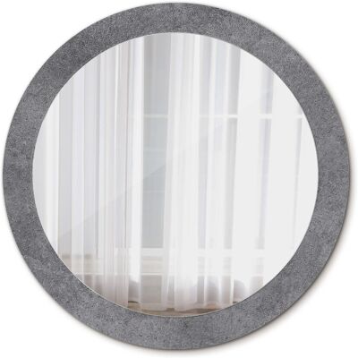 Tulup Nowoczesne Lustro Okrągłe Tekstura betonowa 80cm Tulup Nowoczesne Lustro Okrągłe Tekstura betonowa 80cm