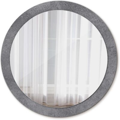 Tulup Nowoczesne Lustro Okrągłe Tekstura betonowa 90cm Tulup Nowoczesne Lustro Okrągłe Tekstura betonowa 90cm