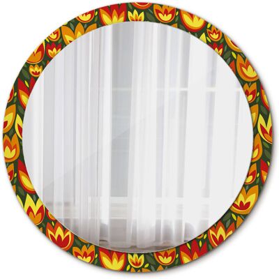 Wondeca Okrągłe Lustro Dekoracyjne - 100cm - Nowoczesny Design Wondeca Okrągłe Lustro Dekoracyjne - 100cm - Nowoczesny Design