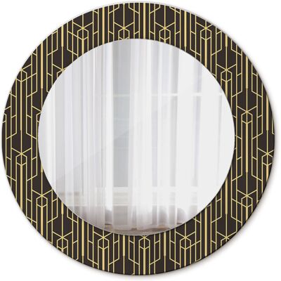 Tulup Nowoczesne Lustro Okrągłe Vintage geometria 50cm Tulup Nowoczesne Lustro Okrągłe Vintage geometria 50cm
