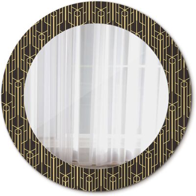 Tulup Nowoczesne Lustro Okrągłe Vintage geometria 60cm Tulup Nowoczesne Lustro Okrągłe Vintage geometria 60cm
