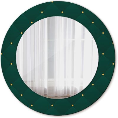 Tulup Nowoczesne Lustro Pikowany wzór 50cm Tulup Nowoczesne Lustro Pikowany wzór 50cm