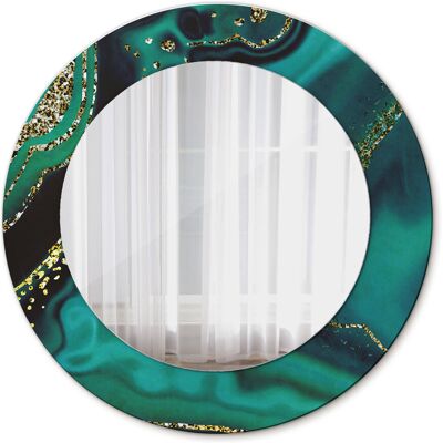 Tulup Nowoczesne Lustro Szmaragdowy marmur 50cm Tulup Nowoczesne Lustro Szmaragdowy marmur 50cm