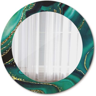 Tulup Nowoczesne Lustro Szmaragdowy marmur 60cm Tulup Nowoczesne Lustro Szmaragdowy marmur 60cm