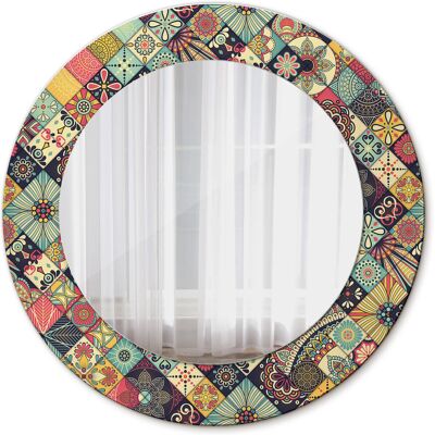 Tulup Nowoczesne Lustro w ramie Patchwork kafelki 50cm Tulup Nowoczesne Lustro w ramie Patchwork kafelki 50cm