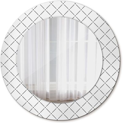 Tulup Nowoczesne Lustro w ramie Poprzeczne linie 50cm Tulup Nowoczesne Lustro w ramie Poprzeczne linie 50cm