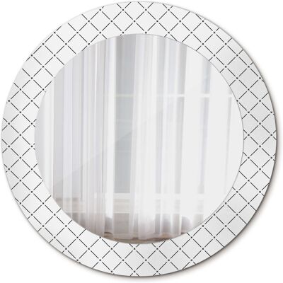 Tulup Nowoczesne Lustro w ramie Poprzeczne linie 60cm Tulup Nowoczesne Lustro w ramie Poprzeczne linie 60cm
