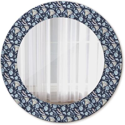 Tulup Nowoczesne Lustro w ramie Wzór boho 50cm Tulup Nowoczesne Lustro w ramie Wzór boho 50cm