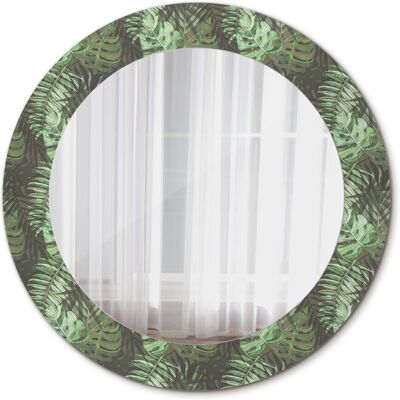 Tulup Nowoczesne Lustro Wiszące Liście tropikalne 60cm Tulup Nowoczesne Lustro Wiszące Liście tropikalne 60cm