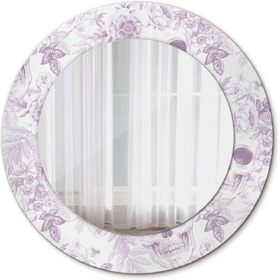 Tulup Okrągłe Lustro do Salonu Ścienne Czaszki 50cm Tulup Okrągłe Lustro do Salonu Ścienne Czaszki 50cm