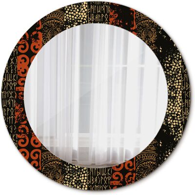 Tulup Okrągłe Lustro Grunge wzór 60cm Tulup Okrągłe Lustro Grunge wzór 60cm