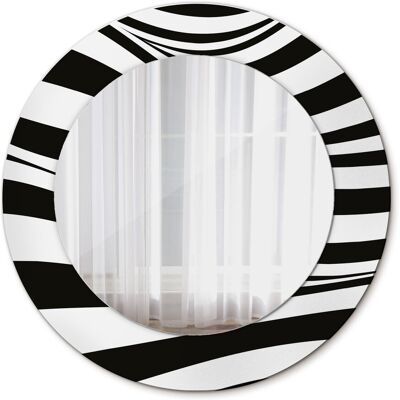 Tulup Okrągłe Lustro Łazienkowe Abstrakcyjna fala 50cm Tulup Okrągłe Lustro Łazienkowe Abstrakcyjna fala 50cm