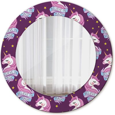Tulup Okrągłe Lustro Łazienkowe Jednorożec gwiazdy 50cm Tulup Okrągłe Lustro Łazienkowe Jednorożec gwiazdy 50cm