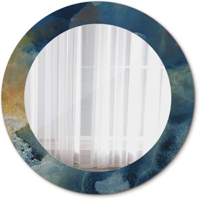 Tulup Okrągłe Lustro Łazienkowe Marmur onyx 60cm Tulup Okrągłe Lustro Łazienkowe Marmur onyx 60cm