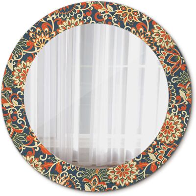 Tulup Okrągłe Lustro Retro kwiaty 60cm Tulup Okrągłe Lustro Retro kwiaty 60cm