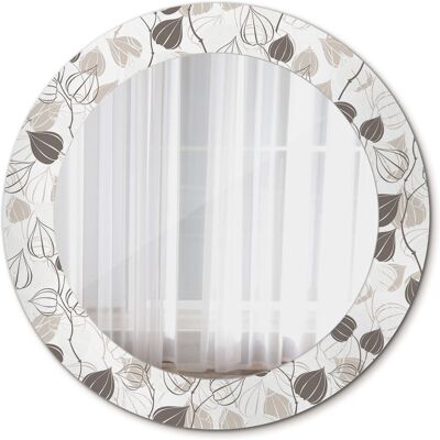 Tulup Okrągłe Lustro Ścienne Abstrakcyjny kwiatowy 60cm Tulup Okrągłe Lustro Ścienne Abstrakcyjny kwiatowy 60cm