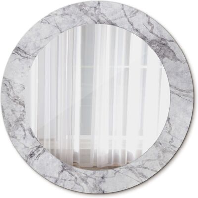 Tulup Okrągłe Lustro Ścienne Biały marmur 60cm Tulup Okrągłe Lustro Ścienne Biały marmur 60cm