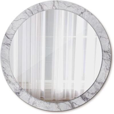 Tulup Okrągłe Lustro Ścienne Biały marmur 90cm Tulup Okrągłe Lustro Ścienne Biały marmur 90cm