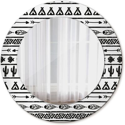 Tulup Okrągłe Lustro Ścienne Boho minimalistyczny 50cm Tulup Okrągłe Lustro Ścienne Boho minimalistyczny 50cm