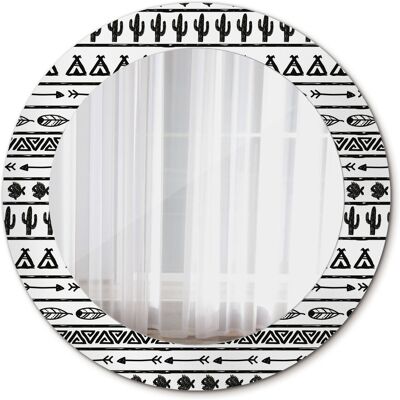 Tulup Okrągłe Lustro Ścienne Boho minimalistyczny 60cm Tulup Okrągłe Lustro Ścienne Boho minimalistyczny 60cm