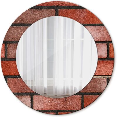 Tulup Okrągłe Lustro Ścienne Czerwona cegła 50cm Tulup Okrągłe Lustro Ścienne Czerwona cegła 50cm