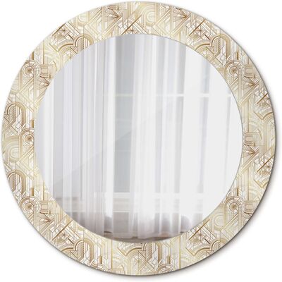 Tulup Okrągłe Lustro Ścienne Kompozycja art deco 60cm Tulup Okrągłe Lustro Ścienne Kompozycja art deco 60cm
