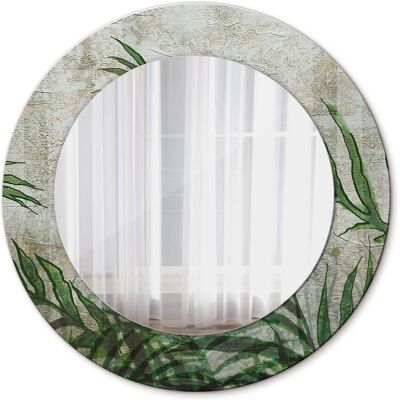 Tulup Okrągłe Lustro Ścienne Liście paproci 50cm Tulup Okrągłe Lustro Ścienne Liście paproci 50cm