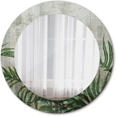 Tulup Okrągłe Lustro Ścienne Liście paproci 60cm Tulup Okrągłe Lustro Ścienne Liście paproci 60cm