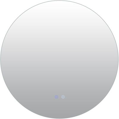 COSTWAY Okrągłe ścienne lustro łazienkowe z oświetleniem Ø70 cm COSTWAY Okrągłe ścienne lustro łazienkowe z oświetleniem Ø70 cm