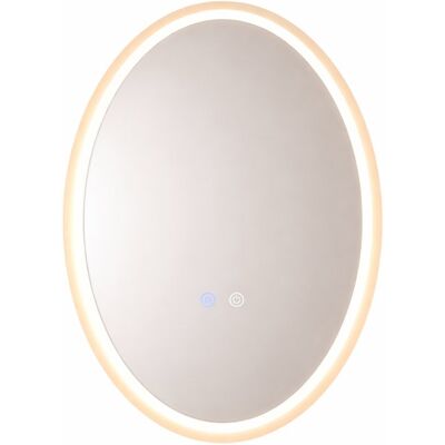 Owalne lustro łazienkowe LED Nettlife 60x80 cm, sterowanie dotykowe, powłoka przeciwmgielna, ściemnialne 3000-6500 K, IP44, montaż ścienny. Designer.. Owalne lustro łazienkowe LED Nettlife 60x80 cm, sterowanie dotykowe, powłoka przeciwmgielna, ściemnialne 3000-6500 K, IP44, montaż ścienny. Designer..