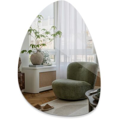 Tulup Ozdobne Lustro Designerskie o Nieregularnym Kształcie Asymetryczne Stylowe 64x90 Tulup Ozdobne Lustro Designerskie o Nieregularnym Kształcie Asymetryczne Stylowe 64x90