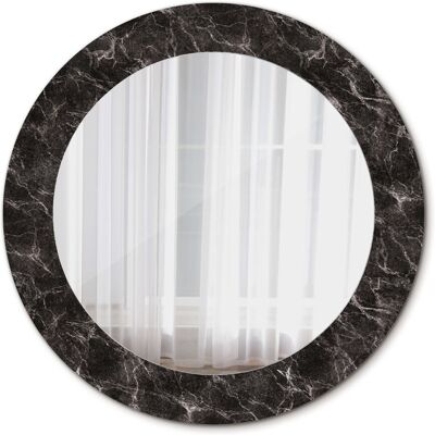 Tulup Piękne Lustro Ścienne Okrągłe Czarny marmur 60cm Tulup Piękne Lustro Ścienne Okrągłe Czarny marmur 60cm