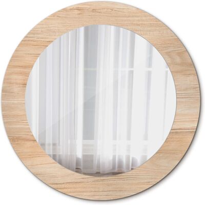 Tulup Piękne Lustro Ścienne Okrągłe Drewno 60cm Tulup Piękne Lustro Ścienne Okrągłe Drewno 60cm