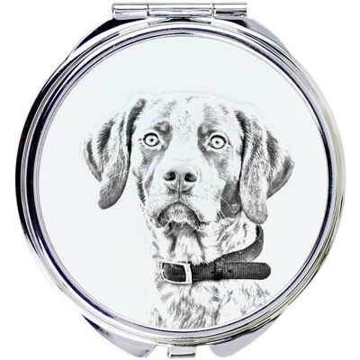 Pointer II - lusterko kieszonkowe z psem, personalizowane lusterko do torebki, kompaktowe lusterko z nadrukiem marki Art-Dog Pointer II - lusterko kieszonkowe z psem, personalizowane lusterko do torebki, kompaktowe lusterko z nadrukiem marki Art-Dog