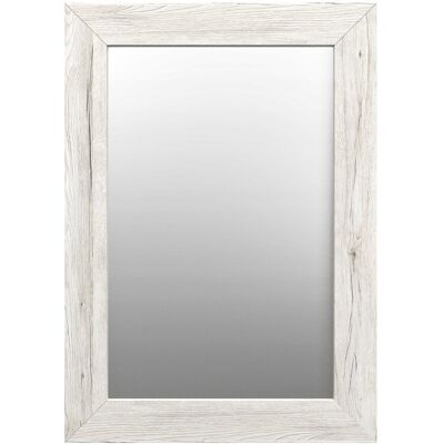 Styler Prostokątne lustro do przedpokoju w bielonej ramie 60x86 cm Styler Prostokątne lustro do przedpokoju w bielonej ramie 60x86 cm