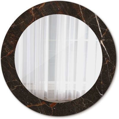 Tulup Ścienne Lustro Łazienkowe Brązowy marmur 60cm Tulup Ścienne Lustro Łazienkowe Brązowy marmur 60cm
