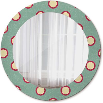 Tulup Ścienne Lustro Łazienkowe Kręgi kropki 60cm Tulup Ścienne Lustro Łazienkowe Kręgi kropki 60cm