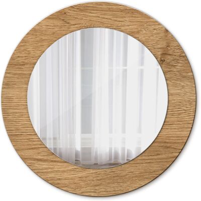 Tulup Ścienne Lustro Łazienkowe Tekstura drewna 50cm Tulup Ścienne Lustro Łazienkowe Tekstura drewna 50cm