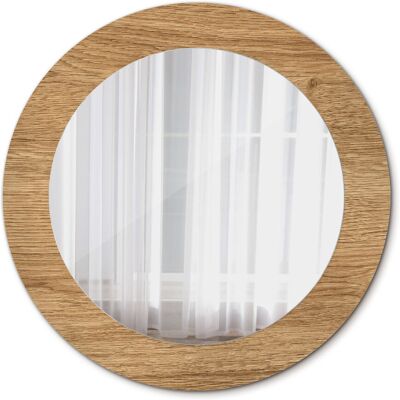Tulup Ścienne Lustro Łazienkowe Tekstura drewna 60cm Tulup Ścienne Lustro Łazienkowe Tekstura drewna 60cm