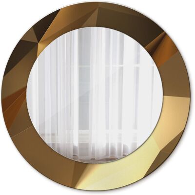 Tulup Ścienne Lustro Rama Geometryczny wzór 50cm Tulup Ścienne Lustro Rama Geometryczny wzór 50cm