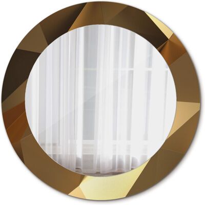 Tulup Ścienne Lustro Rama Geometryczny wzór 60cm Tulup Ścienne Lustro Rama Geometryczny wzór 60cm