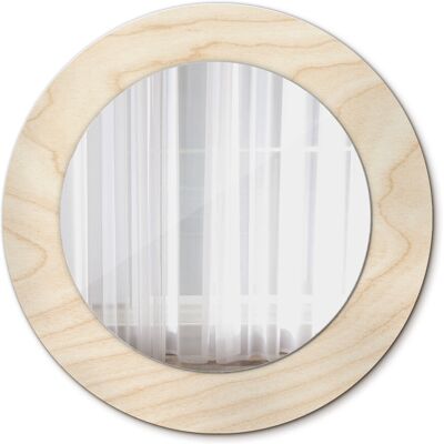 Tulup Ścienne Lustro Rama Glamour Drewno jasne 50cm Tulup Ścienne Lustro Rama Glamour Drewno jasne 50cm