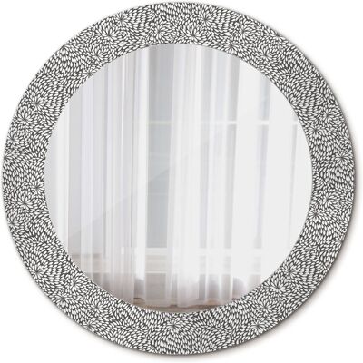 Tulup Ścienne Lustro Rama Glamour Kwiatowy wzór 60cm Tulup Ścienne Lustro Rama Glamour Kwiatowy wzór 60cm