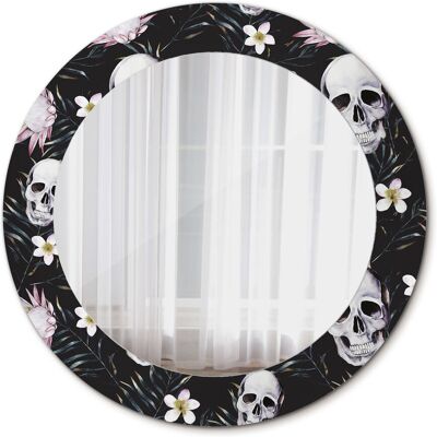 Tulup Ścienne Lustro Rama Glamour Kwiaty czaszki 60cm Tulup Ścienne Lustro Rama Glamour Kwiaty czaszki 60cm